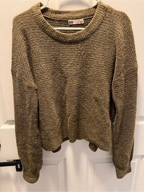 SO Women’s Olive Green Crewneck Sweater